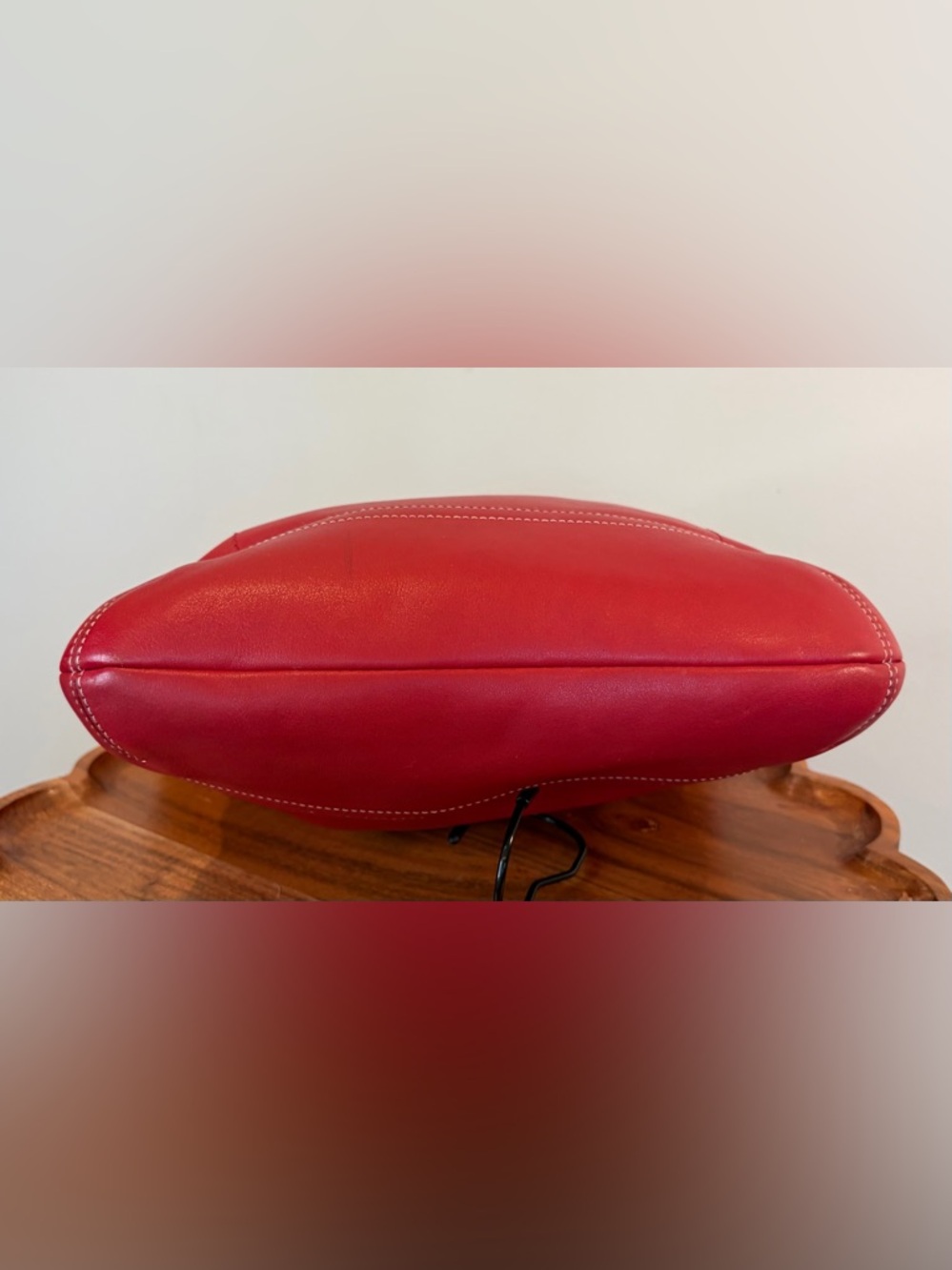 Vintage COACH Legacy Red Leather Shoulder Made in Turkey 1415 EUC - Picture 12 of 17